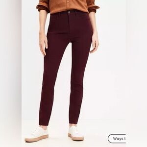 New with tag- LOFT Five Pocket Skinny Pants in Twill